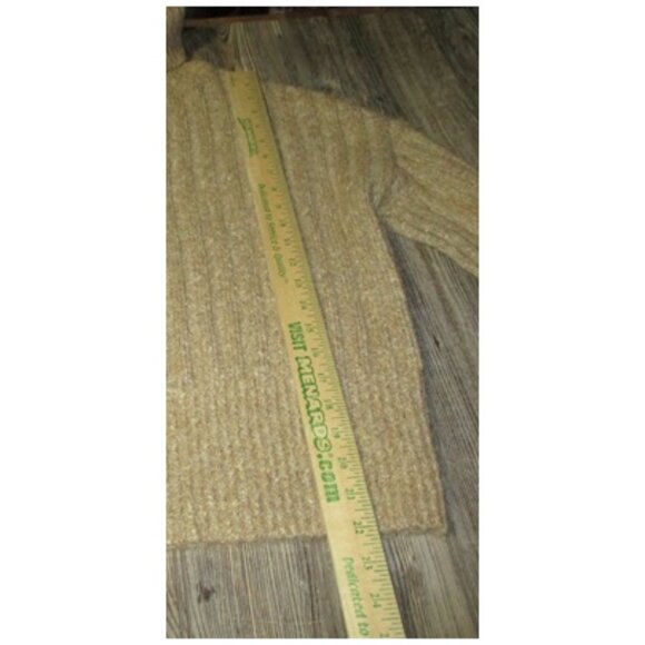 William Rast Womens Oatmeal Wool Blend Turtleneck Sweater Sz. M Grunge Cabincore - Picture 9 of 15